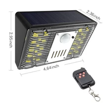 Solar Security Light with Alarm Motion Sensor IP55 Waterproof For Car/RV/Garage​