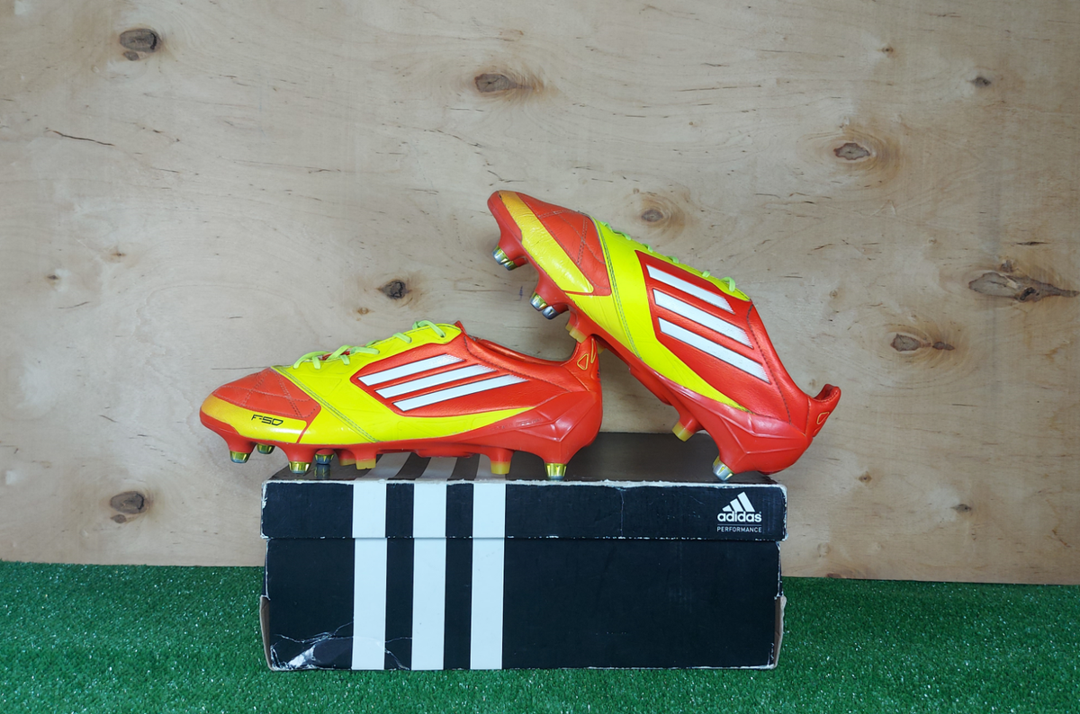 シューズ ADIDAS ADIZERO F50 SG SIZE40 Adidas adizero F50 SG Leather V23966 Orange boots Cleats