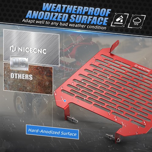 Protector de cubierta de rejilla de radiador NICECNC para arranque eléctrico Honda TRX450ER 2006-2014 - Imagen 5 de 9
