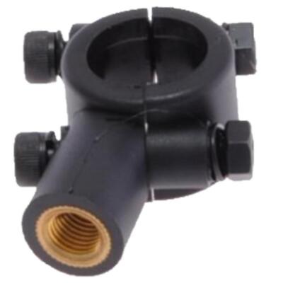 Spiegelschelle schwarz Spiegelhalter Halter M10 Rechtsgewinde Motorrad Trike