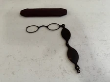 Antique English Spectacles / Lorgnette w/ Case