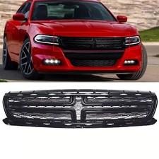 Front Upper Grille W Glossy Black Trim For Dodge Charger 15-18 68226527aa
