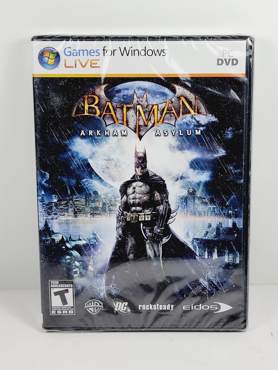 Batman Arkham Asylum Games for Windows Live PC Version NEW SEALED