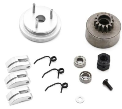Schwungrad + Kupplung +14T Zähne Kupplungsglocke & Lager Satz für 1/8 Nitro Motoren