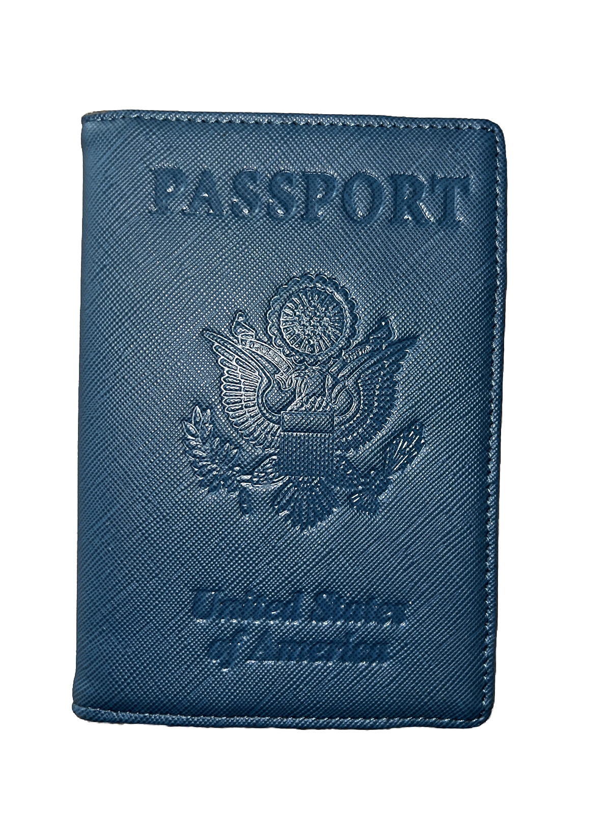 Travelambo RFID Blocking Passport Holder Cover in Blue-image