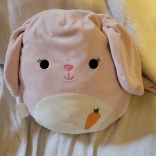 Squishmallow Bop the Bunny 12" Open-eyes with carrot rare