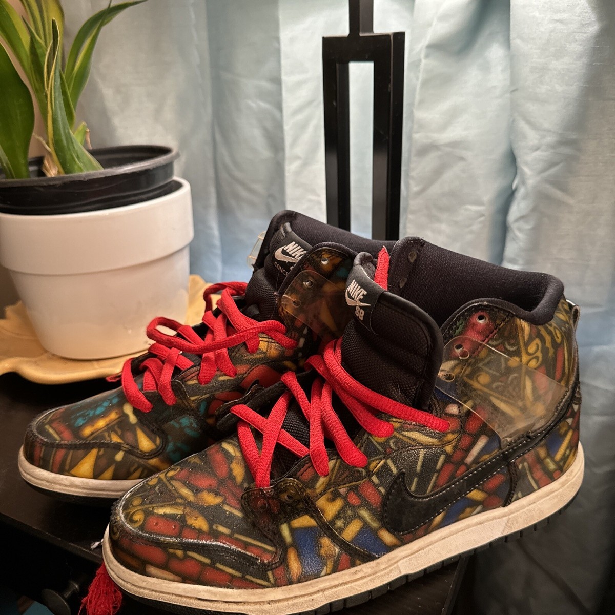 concepts x nike sb dunk high stained glass