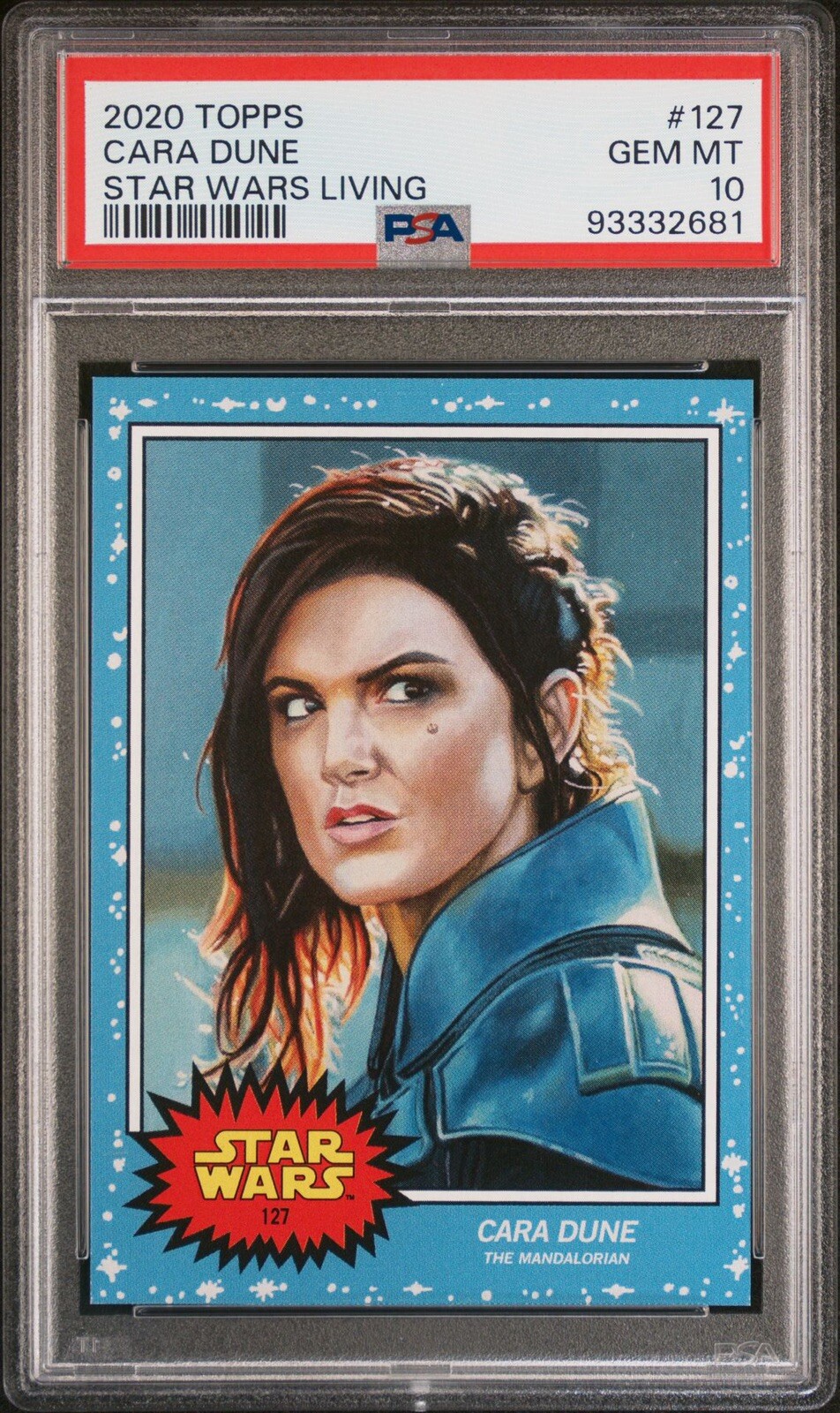 2020 Topps Star Wars Living Set Cara Dune PSA 10 #127 Gina Carano