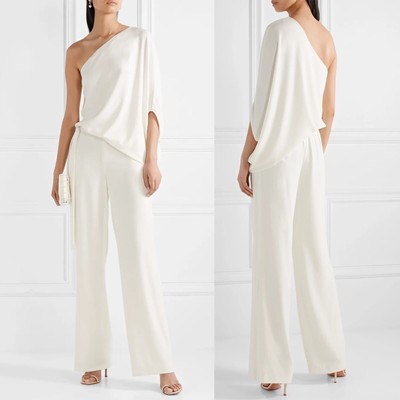 halston heritage wide leg jumpsuit