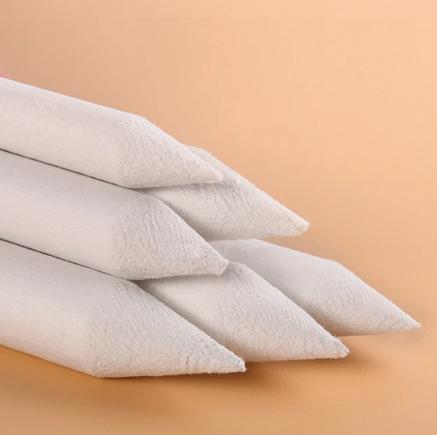 Juego de 6 herramientas de boceto de palo de manchas blanco dibujo carbón papel bolígrafo suministros de arte Foto 4 de 4