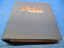 FADAL VMC VERTICAL MACHINING CENTER USER MANUAL MAINTENANCE INSTRUCTIONS BINDER