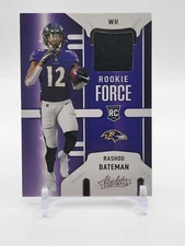 Rashod Bateman "ROOKIE FORCE" PATCH/MEM 2021 Panini Absolute #RF-RBA Ravens (RC)