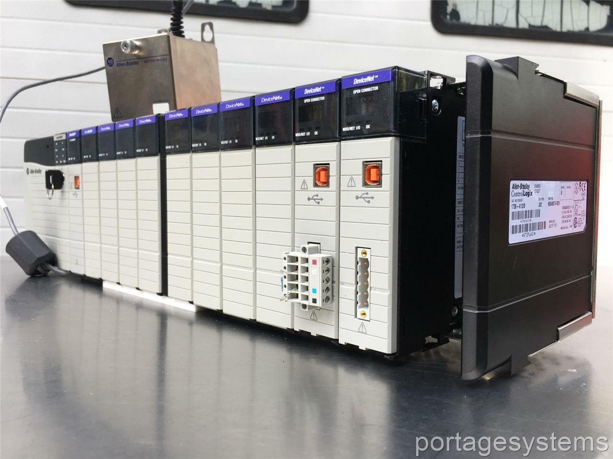 Allen Bradley ControlLogix 13-Slot Rack w/Modules - Logix 5562 CPU