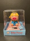 Solar Powered Dancing Bobblehead Toy-  Pig on Pillow in Minion Hat