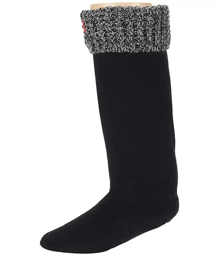 Hunter L110010 Mujer Negro/Gris Original 6 Puntadas Cable Bota Calcetines Talla M/5-7 Foto 2 de 4