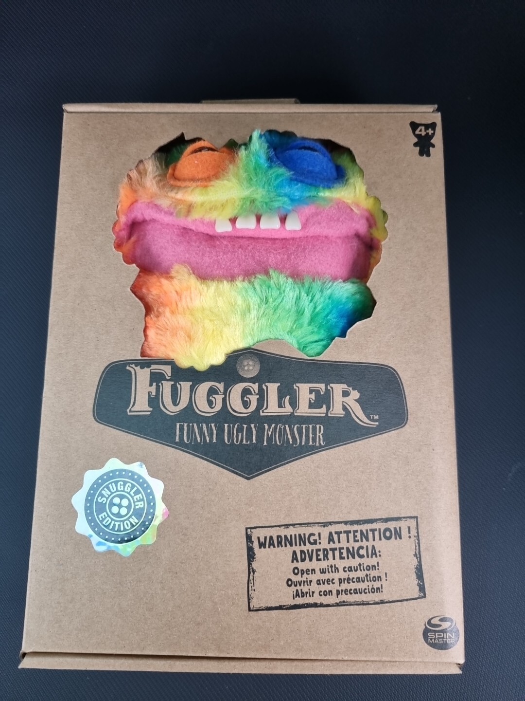 Fuggler Funny Ugly Monster Rainbow Fur Pride Soft Plush Toy Snuggler Edition New