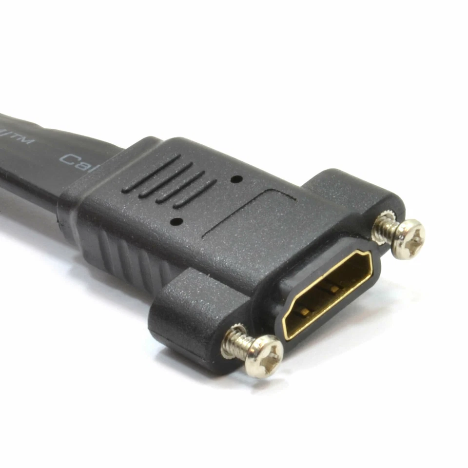 Panel Halterung HDMI High Speed Wand / Oberfläche Av Kupplung Flach Kabel - Bild 4 von 4