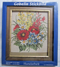 Stickpackung  Gobelin Stickbild -  31cmx36cm neu in OVP (Blumen 1)