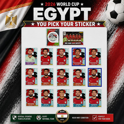 2026 100% Authentic Panini FIFA World Cup Egypt Stickers Pick Team Logo Players