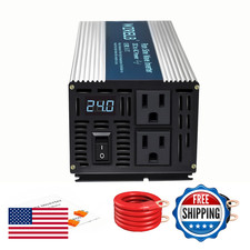 Wzrelb 800W Pure Sine Wave Inverter 12V Dc To 110V 120V Ac Power Converter Led