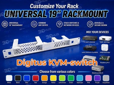 Digitus KVM-switch 19'' Rackmount 1U - Mix & Match with other devices