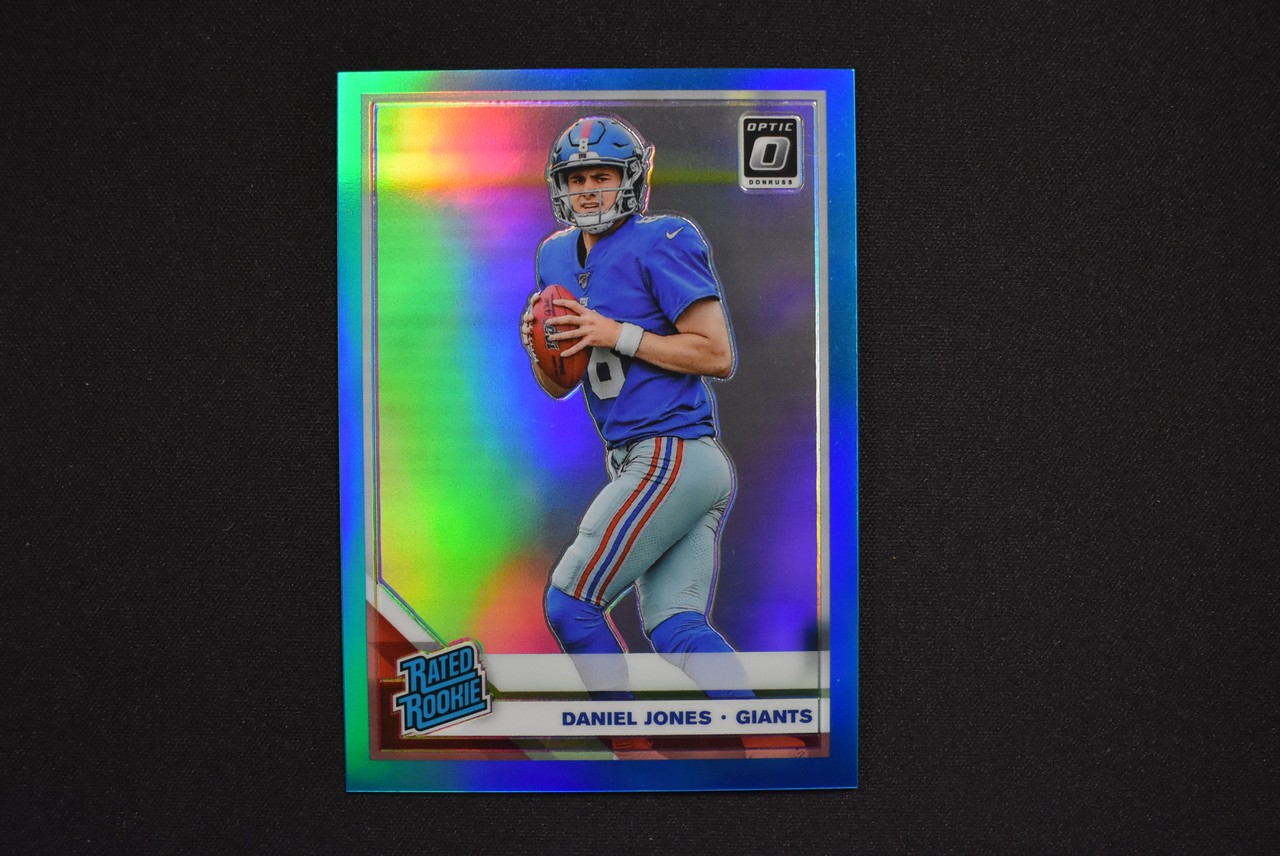2019 Donruss Optic Daniel Jones Rated Rookie Aqua Prizm /299 #154 Rookie RC