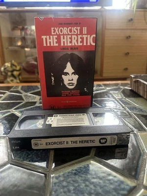 EXORCIST 2 THE HERETIC VHS Video Tape Ex Rental Linda Blair Warner Bros Horror - Image 1 of 4