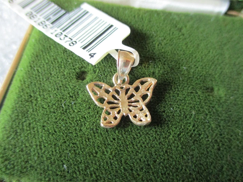 NOS 14K FILIGRANA MARIPOSA COLGANTE ORO AMARILLO .84g - MI 14K Foto 3 de 4