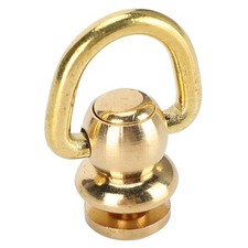 5 Sets D Ring Rivets Brass Nail Chicago Stud Screw Perfume Bell Gold Part.