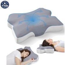 Neck Pillow for Pain Relief Cervical Sleep Support Memory Foam Orthopedic