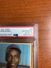 Ernie Banks Signed 1962 Topps #25 Baseball Card PSA/DNA Auto PSA 10 — photo 2