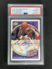 5/5 ! 2008 Upper Deck NBA Basketball Heroes Kobe Bryant #KB-4 PSA 9 Auto POP 1