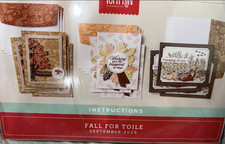 Stampin' Up Fall For Toile Card Kit Seasons Theme Paper Pumpkin September 2025