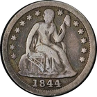 1844 Seated Liberty Dime Nice VG/F Key Date Nice Eye Appeal Nice Strike