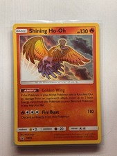 Pokémon TCG Shining Ho-Oh Promo Holo Basic 130HP SM70 Carta Inglese