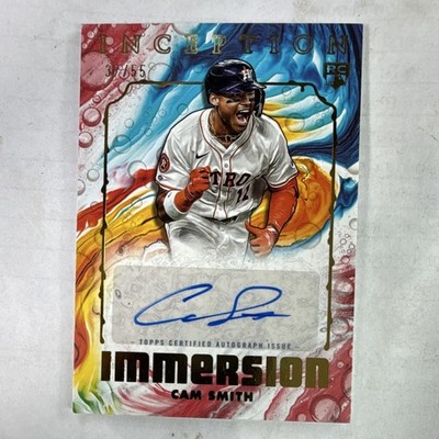 Topps Inception Immersion Cam Smith Rookie Autograph /55 Houston Astros IIA-CS
