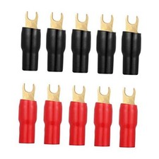Spade Terminals Connectors: 10Pcs Spade Connector 4GA Gauge Strip Terminal