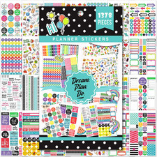 Planner Stickers - 28 Sheets, 1378 Stunning Design Accessories for Journals and