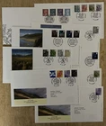 2003-04 GB FDC x9 England, Scotland, Wales, N Ireland Definitive Stamps