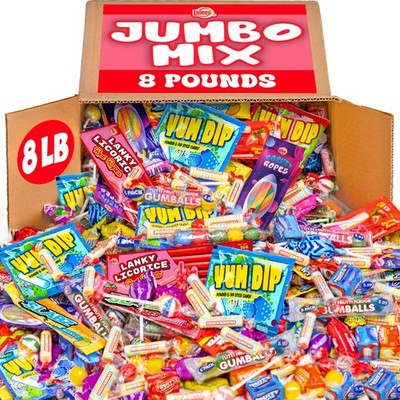 Bulk Candy Assortment 8 Pound Bulk Candy Mix Party Favors, Pinata Filler, Goodie
