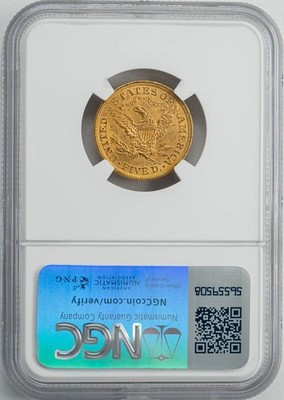 F C98ーＮX  F C20 C  mｏｄe l S 1899 $5 Gold Liberty MS65+ NGC 949858-4 | eBay