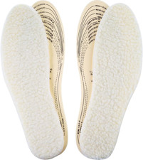 2 Pairs Wool Shoe Insoles for Cold Weather Cut to Size Fluffy Shoes Insert Unise