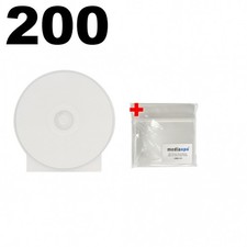 200 Clear ClamShell CD/DVD Case Budget 200 OPP Plastic Wrap Bag