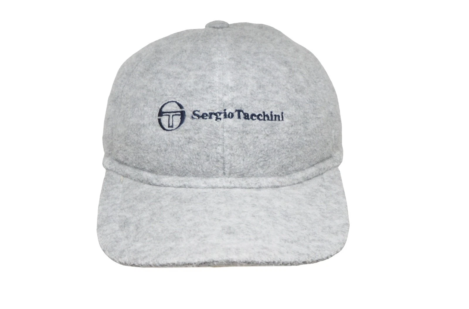 Vintage Sergio Tacchini Ski Cap 90s winter fleece hat gray