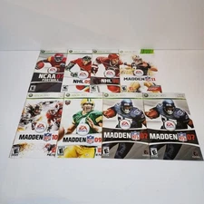 Xbox 360 Manuals Lot of 8 Inserts Only NO games NO cases