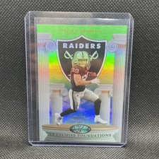 Brock Bowers 2025 Panini Certified Franchise Foundations Green /15 Raiders