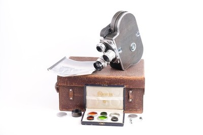 Bolex Paillard H16 Leader Kino Kamera #51833 mit Koffer und Zubehör.
