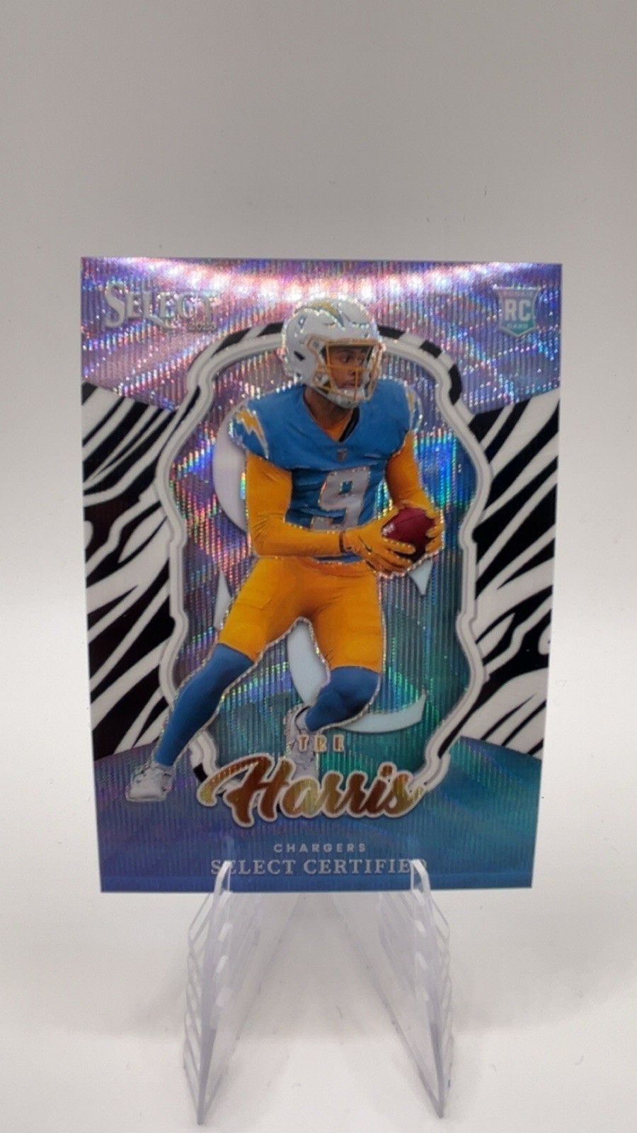 Panini Select Certified Zebra Rookie Insert Tre Harris Chargers 2025 #23