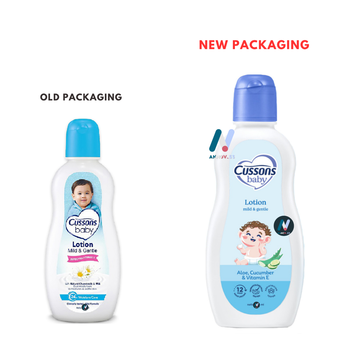 CUSSONS BABY LOTION Mild Gentle Chamomile Soothe Skin Nourished