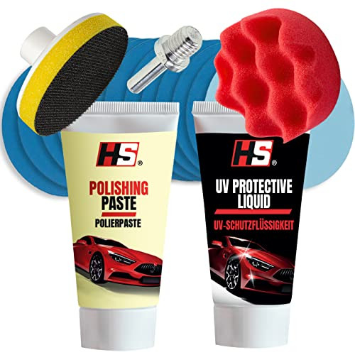Kit renovation phare voiture HS avec renovateur phare voiture et polish de finition